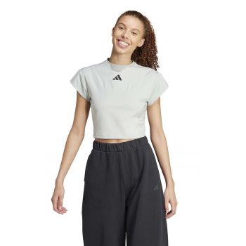 Tricou crop cu detaliu logo