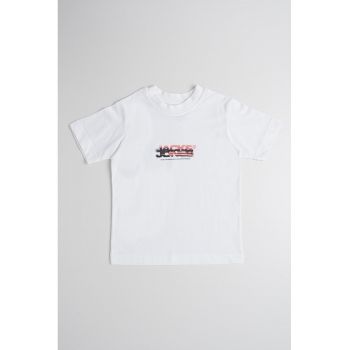 Tricou cu imprimeu logo discret