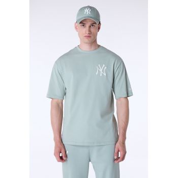 Tricou de bumbac cu logo brodat
