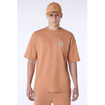 Tricou de bumbac cu logo pe piept