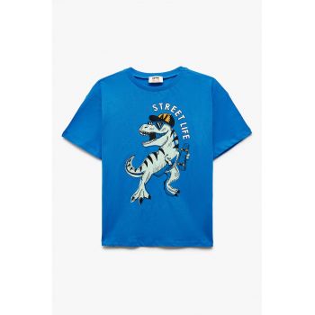 Tricou de bumbac cu model grafic