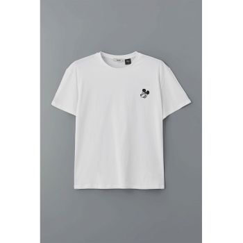 Tricou din bumbac cu imprimeu grafic Mickey and Friends