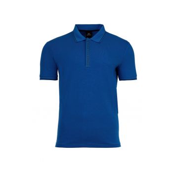 Tricou polo slim fit din amestec de bumbac