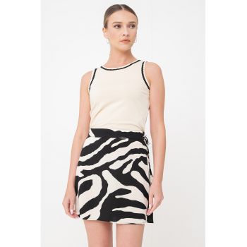Tricou uni cu decolteu rotund