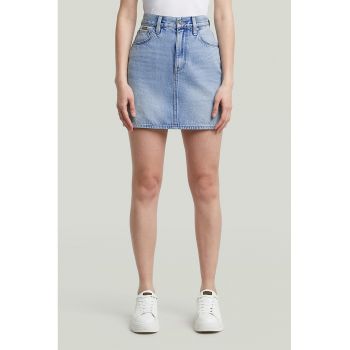 Fusta din denim cu talie inalta Viktoria