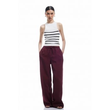 Pantaloni ampli din amestec de modal