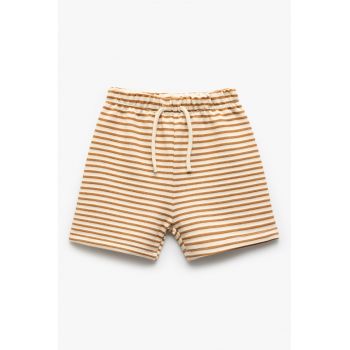 Pantaloni scurti cu snur si dungi