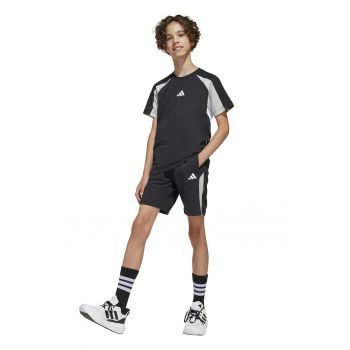 Pantaloni scurti din amestec de bumbac cu logo