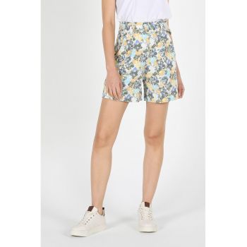 Pantaloni scurti din amestec de in