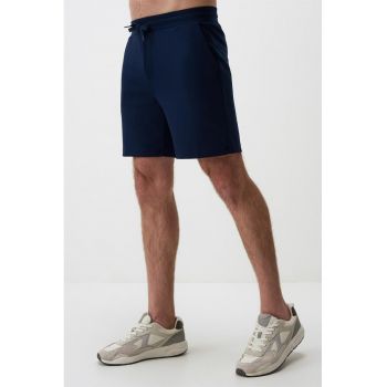Pantaloni scurti din amestec de modal cu snur