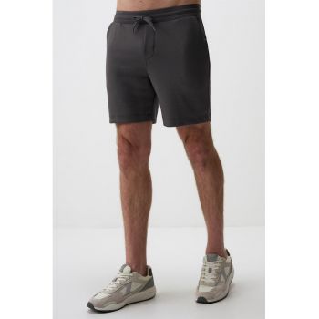 Pantaloni scurti din amestec de modal cu snur