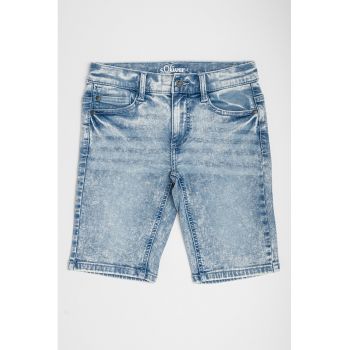 Pantaloni scurti din denim cu aspect decolorat