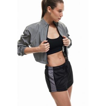 Pantaloni scurti relaxed fit de plasa