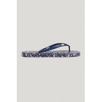 Papuci flip-flop cu aspect stralucitor