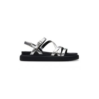 Sandale de piele cu barete multiple