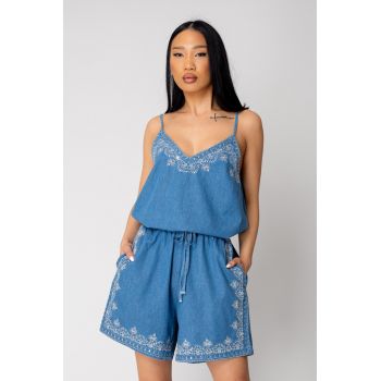Set top si pantalon scurt Blue 16389