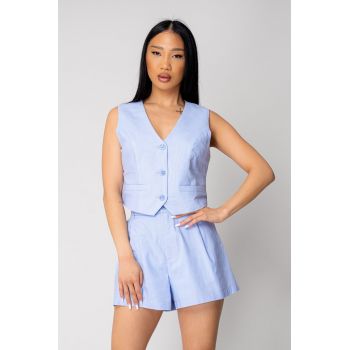 Set Vesta si pantalon scurt Light Blue 16501