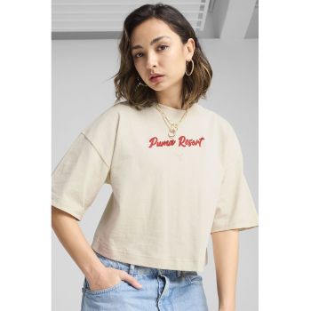 Tricou crop de bumbac
