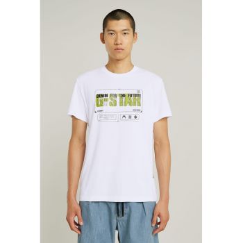 Tricou cu imprimeu logo pe piept