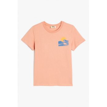 Tricou cu imprimeu pe partea din spate
