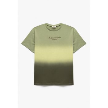 Tricou de bumbac cu text