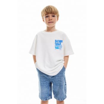 Tricou din amestec de bumbac cu text