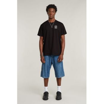 Tricou lejer cu imprimeu pe partea din spate