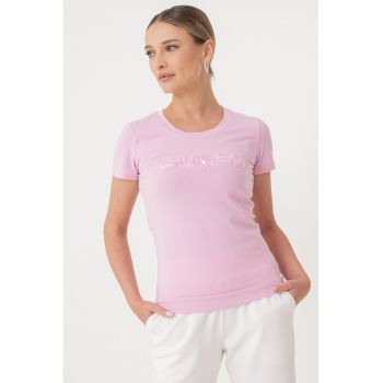 Tricou slim fit cu logo