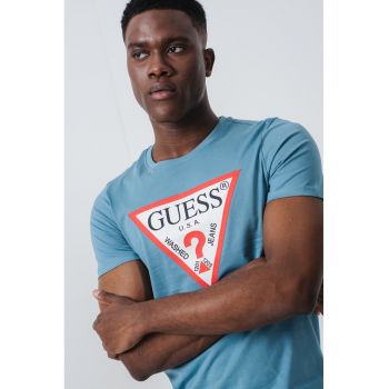 Tricou slim fit cu logo