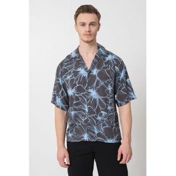 Camasa cu maneci scurte si model floral