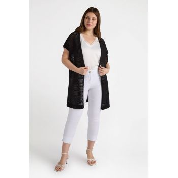 Cardigan fara inchidere - cu perforatii