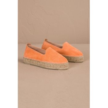 Espadrile de piele intoarsa