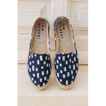 Espadrile flatform de matase