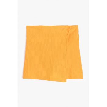 Fusta-pantalon uni striata