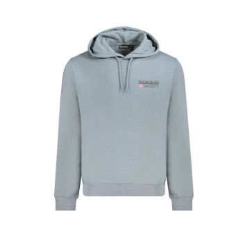 Hanorac barbati - cu mini imprimeu cu logo - Regular fit - Gri