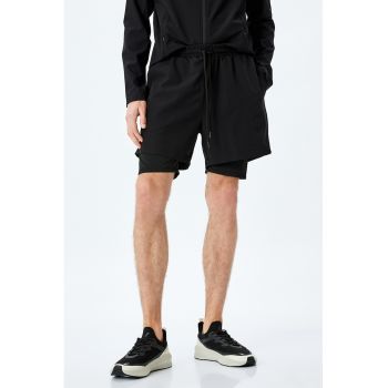 Pantaloni scurti 2 in 1 cu snur