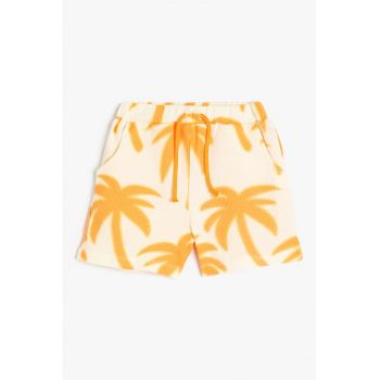 Pantaloni scurti cu model tropical