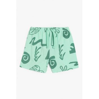 Pantaloni scurti cu snur si model