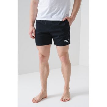 Pantaloni scurti de baie cu logo si talie elastica