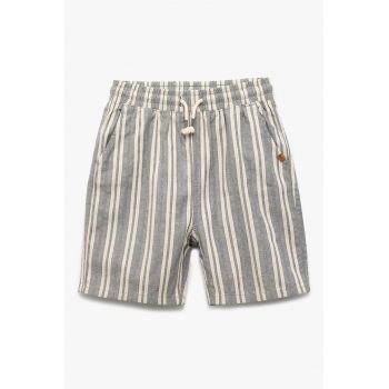 Pantaloni scurti de bumbac cu dungi