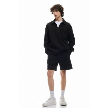 Pantaloni scurti din amestec de bumbac cu snur