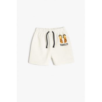 Pantaloni scurti din bumbac cu imprimeu