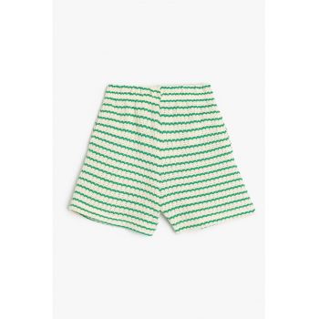 Pantaloni scurti striat cu dungi