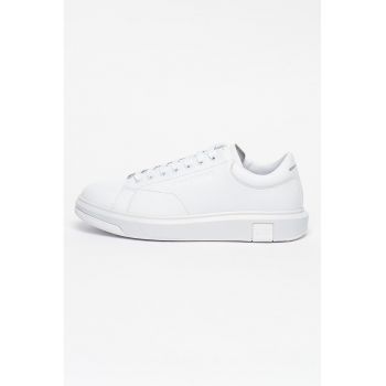 Pantofi sport din piele cu model uni