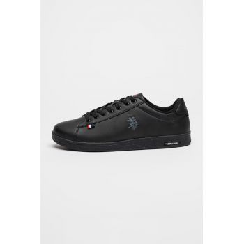 Pantofi sport din piele ecologica cu logo