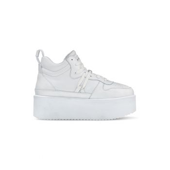 Pantofi sport wedge de piele Colette