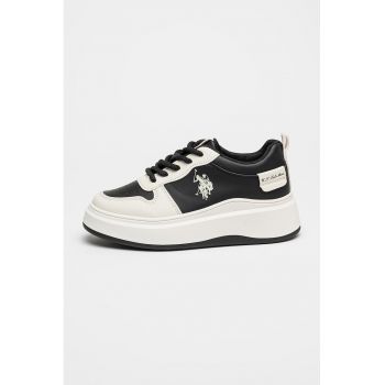 Pantofi sport wedge din piele ecologica Chappy