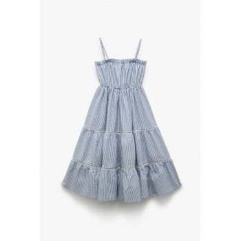 Rochie cu bretele inguste si model in dungi