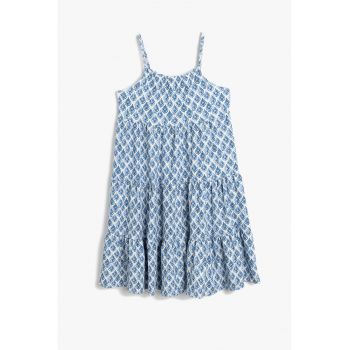 Rochie evazata cu model grafic