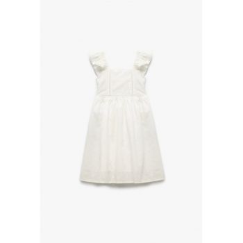 Rochie fara maneci cu model uni